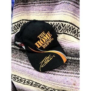 Vintage 90s NASCAR Snapback Hat The Home Depot Tony Stewart Joe Gibbs‎ Racing 20